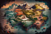 design a fantasy map illustration