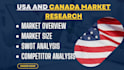 conduct united states or canada market research, swot, and competitor analysis
