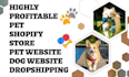 design cruixie pet website pet store dropshipping pet care website dog website