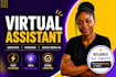 creative virtual assistant executive admin personal canva, social media manager