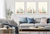 do custom canvas wall art mockup design