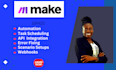 set up make com make com automation make com  scenarios made com n8n automation