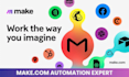do make com, make integromat automation, zapier, API integration