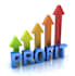 create a profit first breakdown of current financials, provide template, train