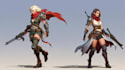 draw a character design or concept art, fantasy illustration