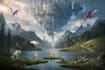 create fantasy landscape concept art
