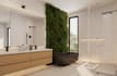 design modern and luxury bathroom 3d renders