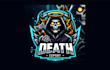 make an death esport mascot logo with free source file