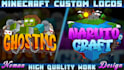 do minecraft server logo and server icon for you