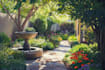 draw garden for backyard, courtyard, pool, landscape