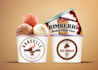 design ice cream cup , paper cup label and packaging