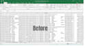 do excel data cleaning, remove duplicates, fix errors, and create formulas