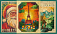 create stunning vintage stained glass posters