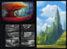 digitally paint fantasy landscape
