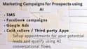 setup ai chatbot bot for fb, text campaigns in ghl