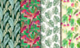 hand paint a seamless brazilian tropical repeat pattern