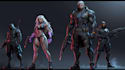design cyberpunk and fantasy and sci fi character splash art