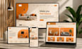 design a premium, static website