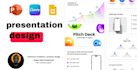 design a professional pitch deck or investor presentation