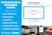 design professional business cards and stationary