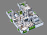 create 2d to 3d floor plan rendering