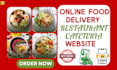 develop responsive restaurant cafe pizza bakery catering food delivery website