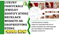 design jewelry shopify store, necklace website, or dropshipping jewelry store