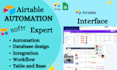 do airtable expert, airtable automation, airtable interfaces design and scripts