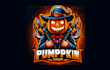 do amazing pumpkin esport mascot logo with any file