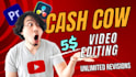create top 10 cash cow faceless short videos