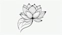make a minimalist lineart tattoo design or illustration