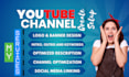 create and set up youtube channel with logo, banner, intro, outro