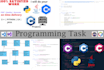 do java, cpp, c sharp, python programming, coding assignment with design pattern