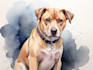 draw watercolor pet portrait