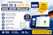 create verified gmxde and webde email accounts with app passwords