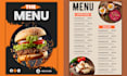 design digital menu, digital restaurants menu board