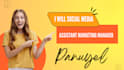 social media assistant  marketing manager