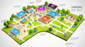 create vector map, city map, site map, event map in illustrator