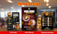 do menu design restaurant menu digital menu food menu