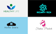do modern minimalist business logo design and brand identity
