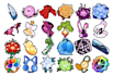 create custom 2d game assets, objects, icons, props and pack