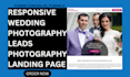 generate exclusive wedding photography leads event planner leads  landing page