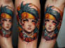 make comic cartoon anime tattoo design