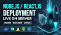 deploy node js, react app with nginx , linux, and docker