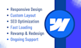 design webflow landing page, webflow website or clone any websites