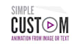 create simple animation logo from image or text