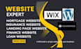 design, redesign mortgage website, insurance landing page, finance, loan website