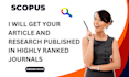 write and publish research articles in scopus google scholar indexed journal sci