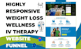 design weight loss iv therapy wellness dna testing  home care hydration website
