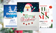 design stunning christmas flyers, posters, event graphics